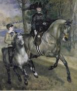 Ride in the Bois de Boulogne (Madame Henriette Darras) Auguste renoir